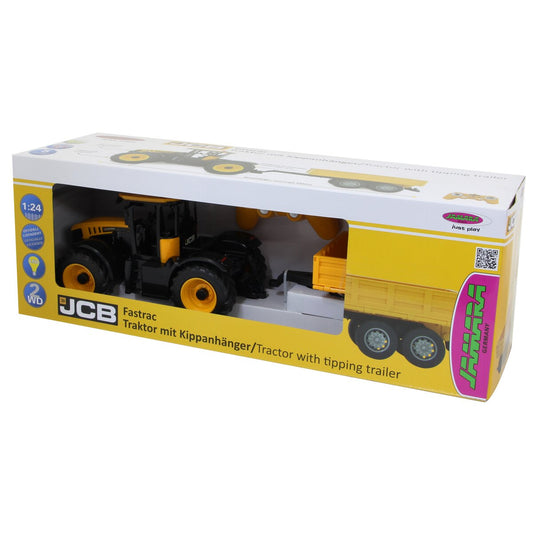 JAMARA JCB Fastrac Traktor with tipping trailer 2,4GHz