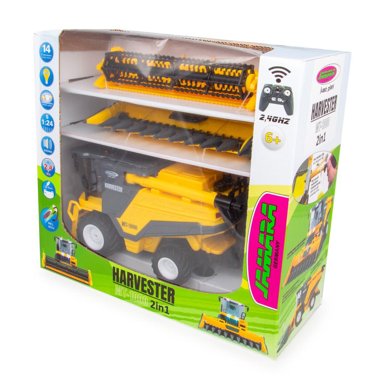 JAMARA Harvester MT-1000 1:24S 2,4GHz wheat and corn with smoke and grain game