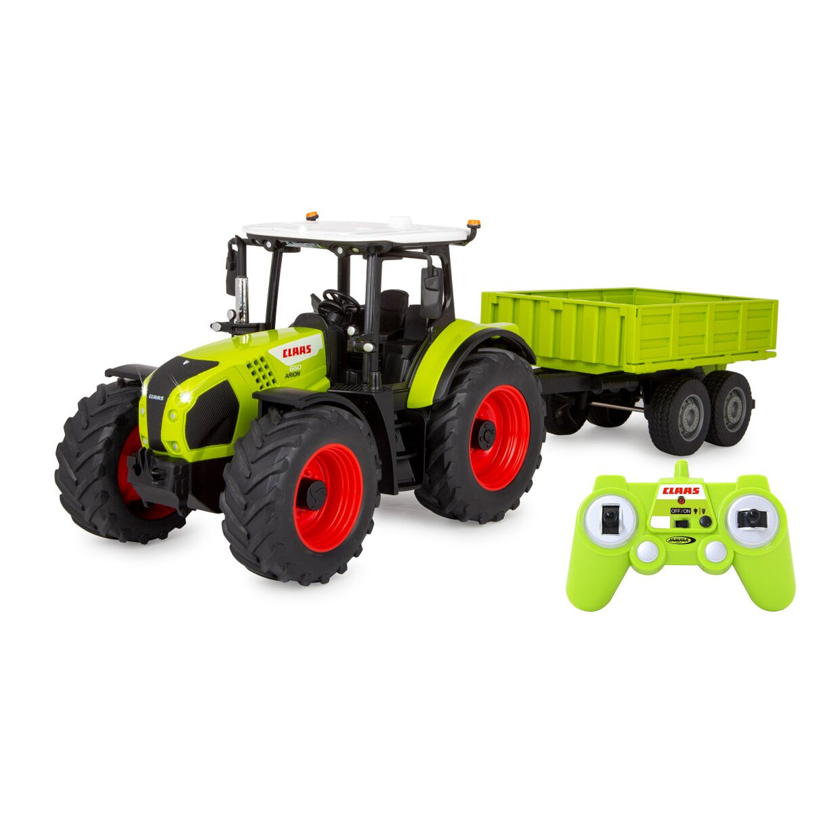 JAMARA Claas Arion 660 med släpvagn 1:24