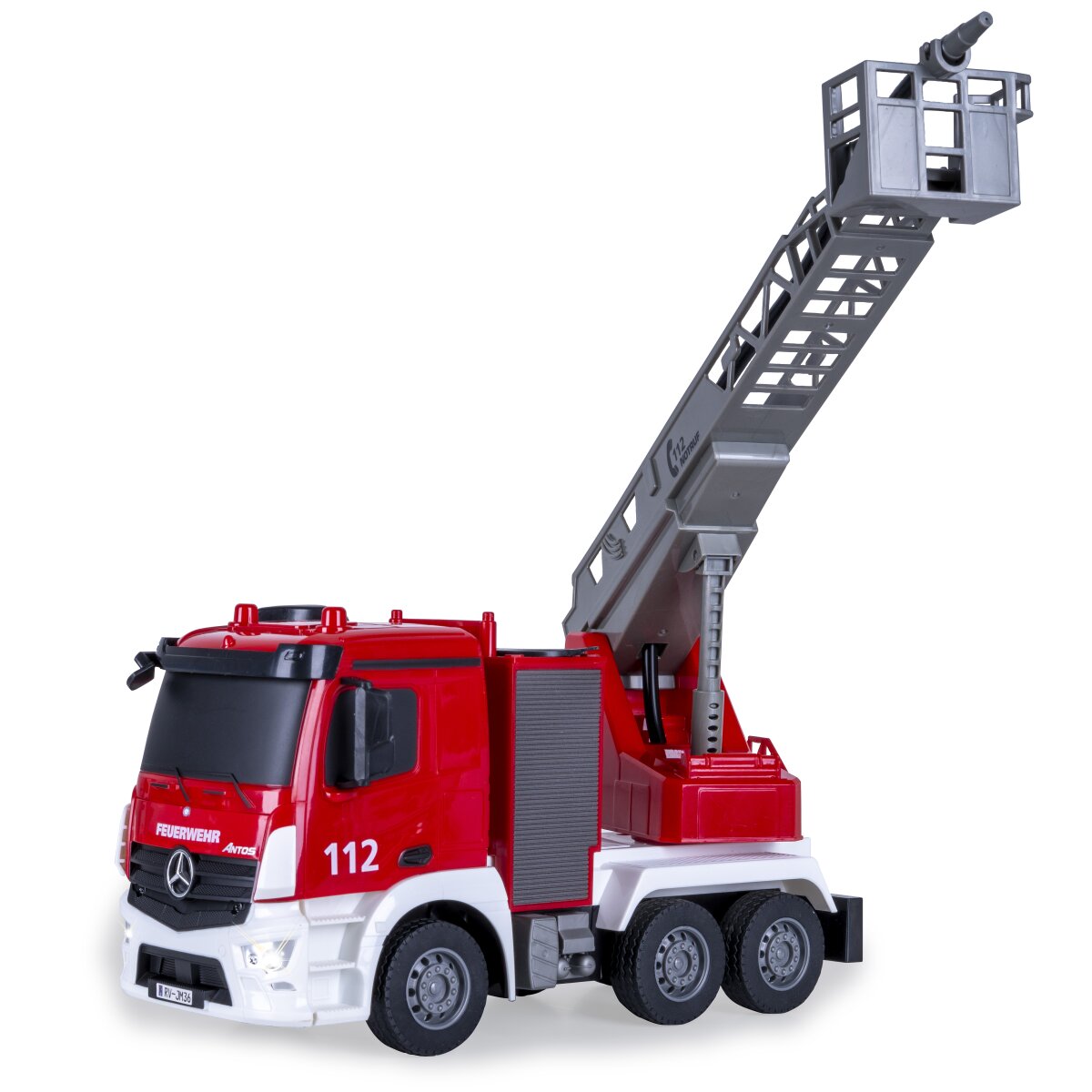 JAMARA Fire Truck turnable Ladder Mercedes-Benz Antos 1:26 2,4GHz with spray function