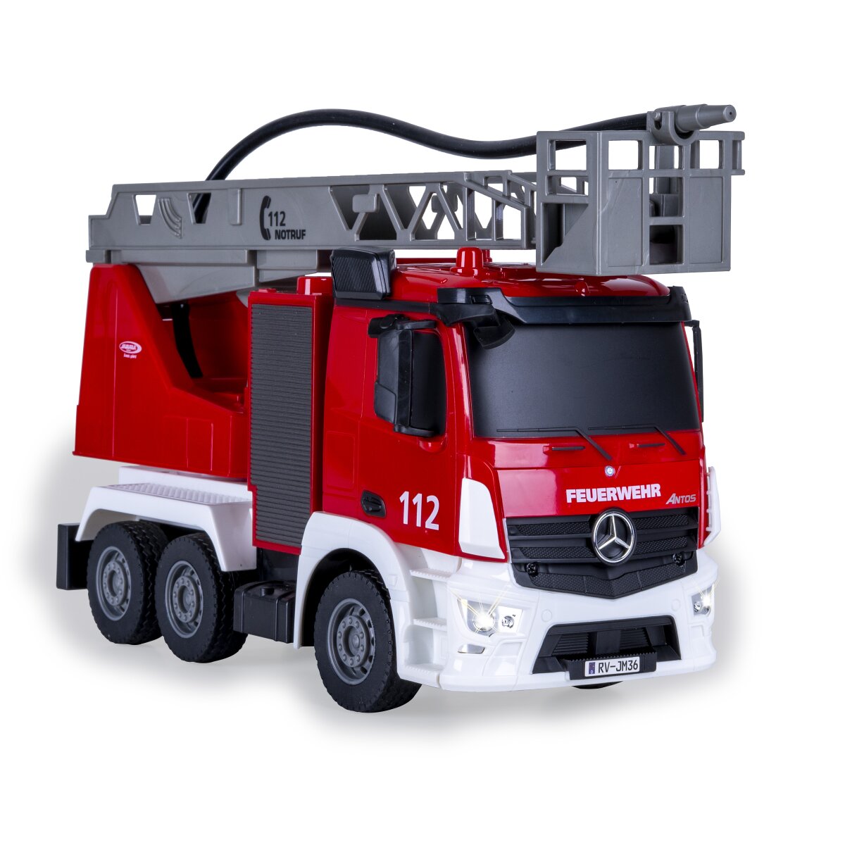 JAMARA Fire Truck turnable Ladder Mercedes-Benz Antos 1:26 2,4GHz with spray function