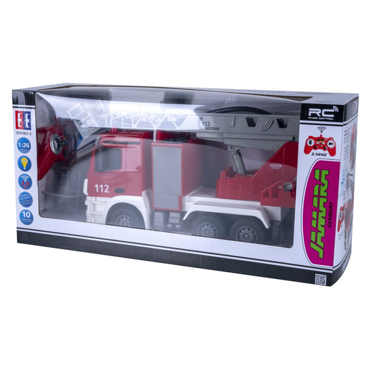 JAMARA Fire Truck turnable Ladder Mercedes-Benz Antos 1:26 2,4GHz with spray function