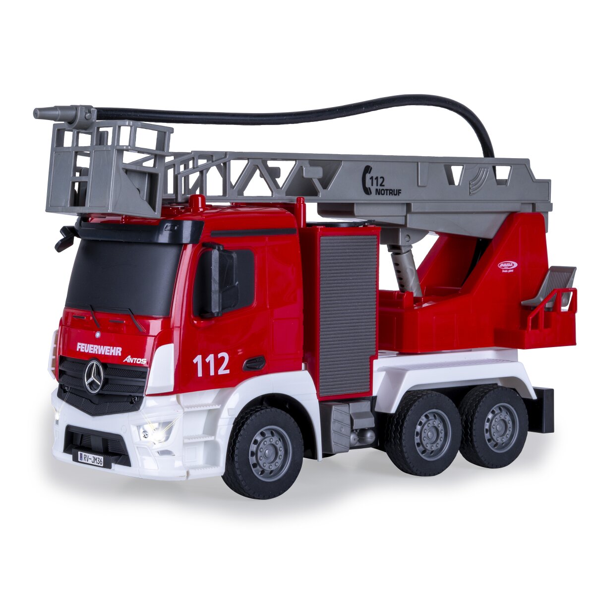 JAMARA Fire Truck turnable Ladder Mercedes-Benz Antos 1:26 2,4GHz with spray function