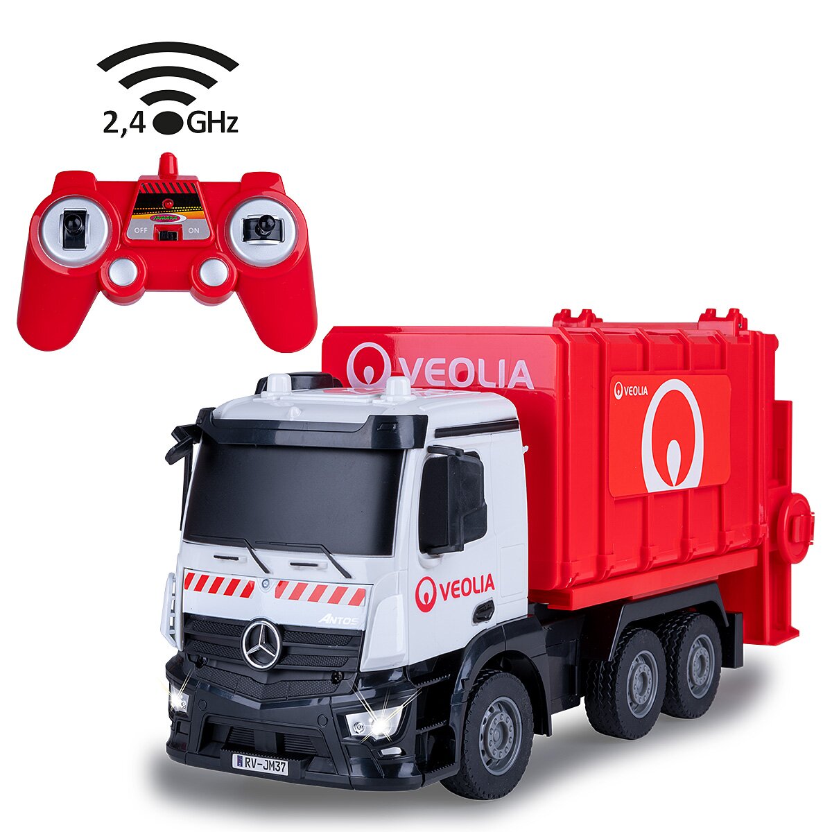 JAMARA Garbage Truck Mercedes-Benz Antos 1:26 2,4GHz