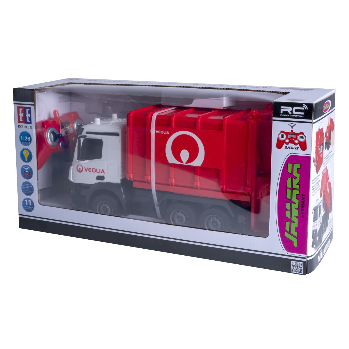 JAMARA Garbage Truck Mercedes-Benz Antos 1:26 2,4GHz