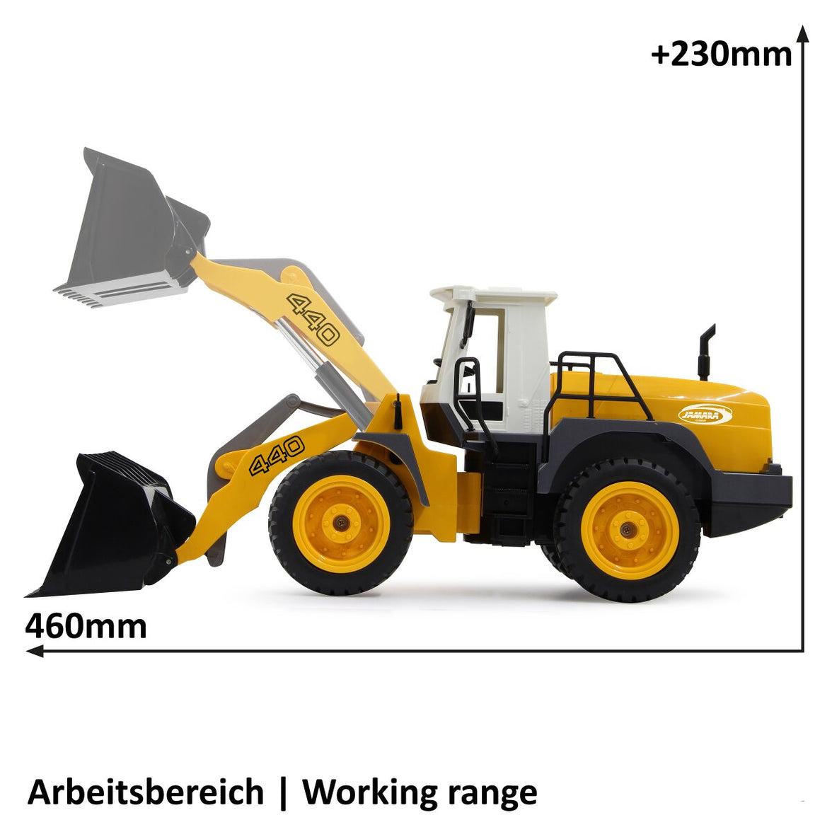 JAMARA Fjärrstyrd Hjullastare 2,4 GHz