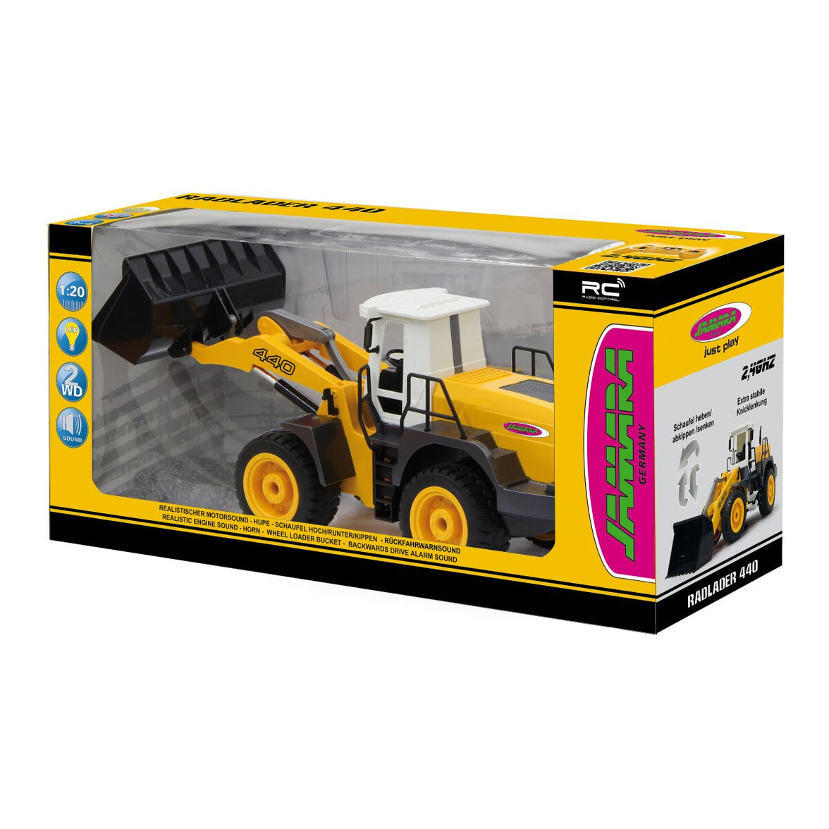 JAMARA Fjärrstyrd Hjullastare 2,4 GHz