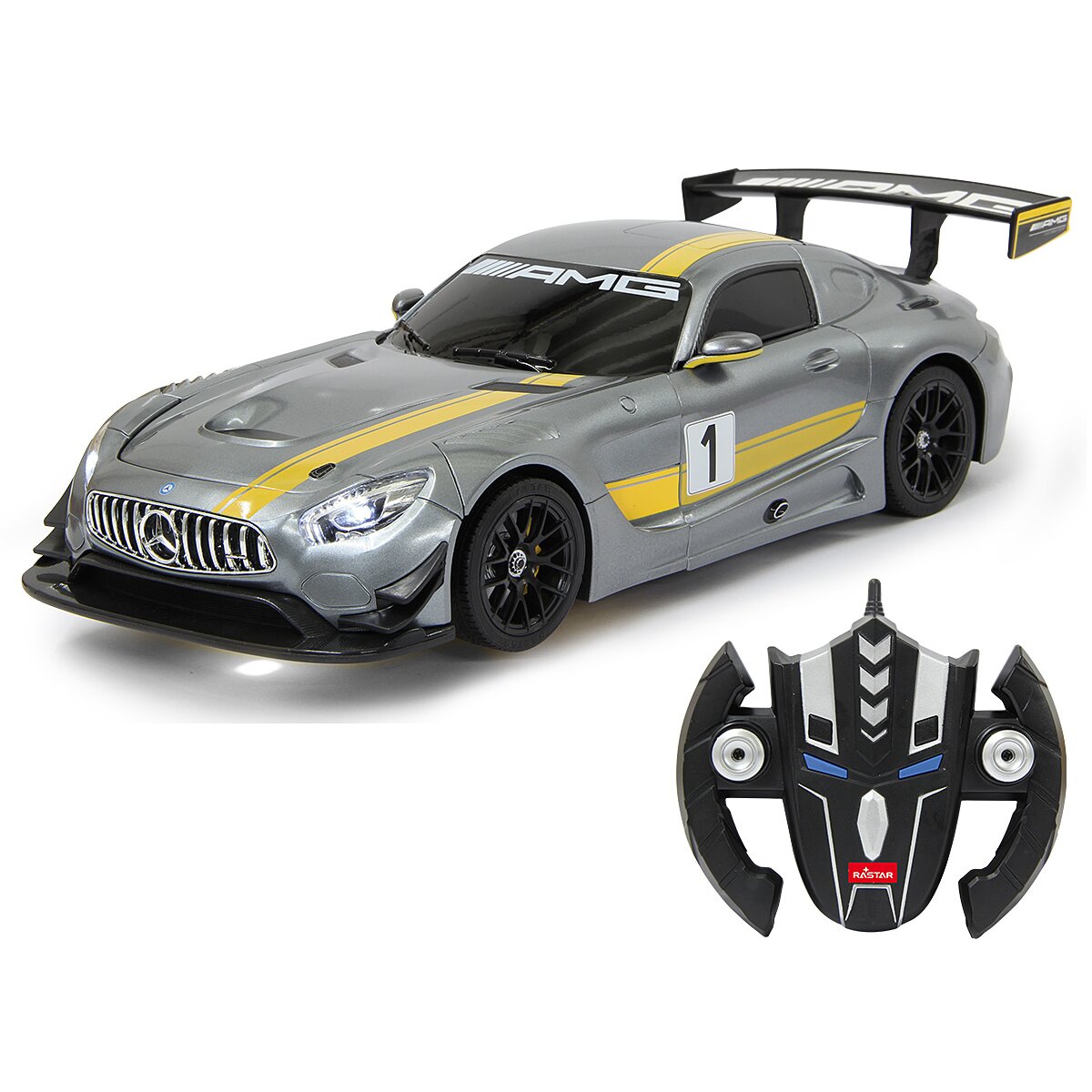 JAMARA Mercedes-Benz AMG GT3 1:14 grey 2,4GHz transformable