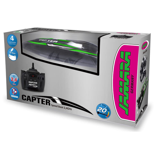 JAMARA Capter Speedboot black/ green Li-Ion 7,4V 2,4GHz