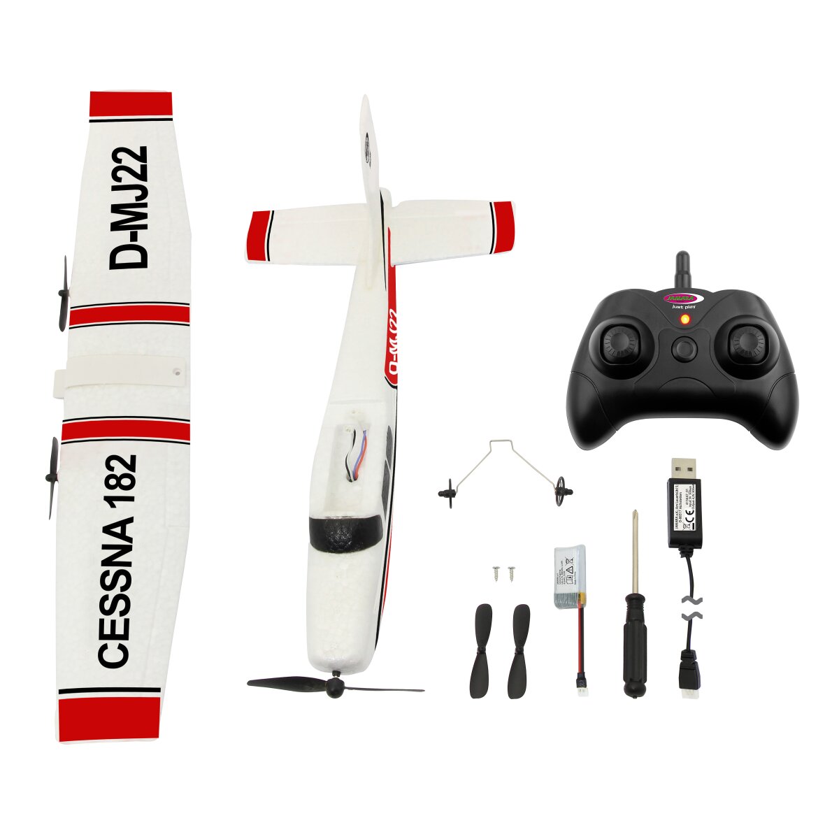 JAMARA Cessna 182 Airplane 2,4GHz Gyro 2CH