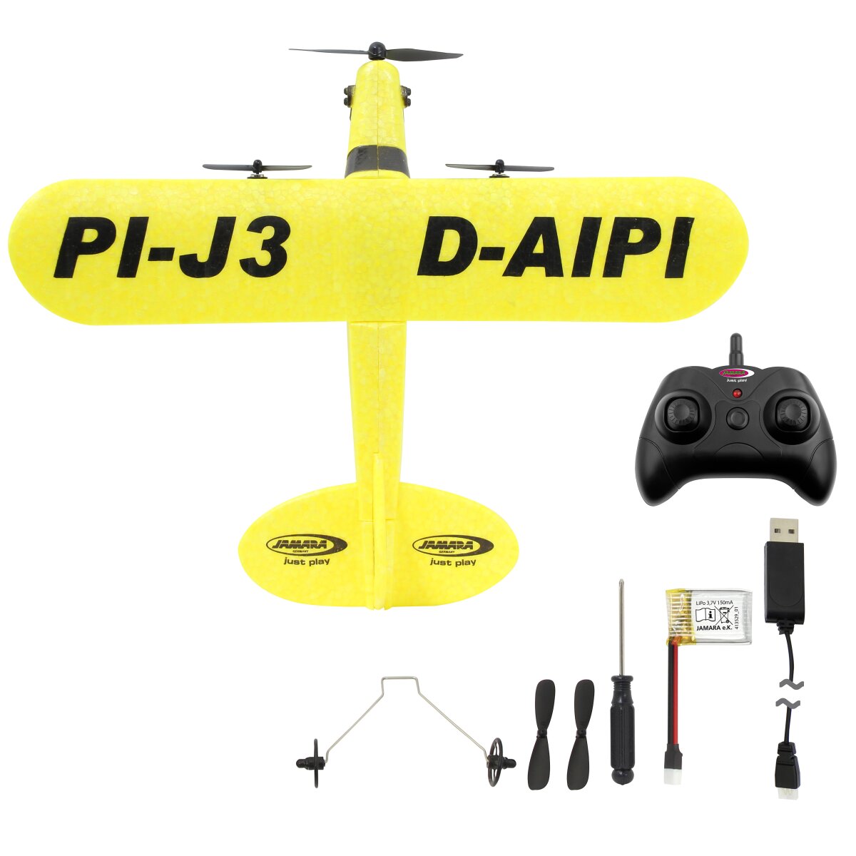 JAMARA Piper J3-CUB Plane 2,4 GHz Gyro 2CH