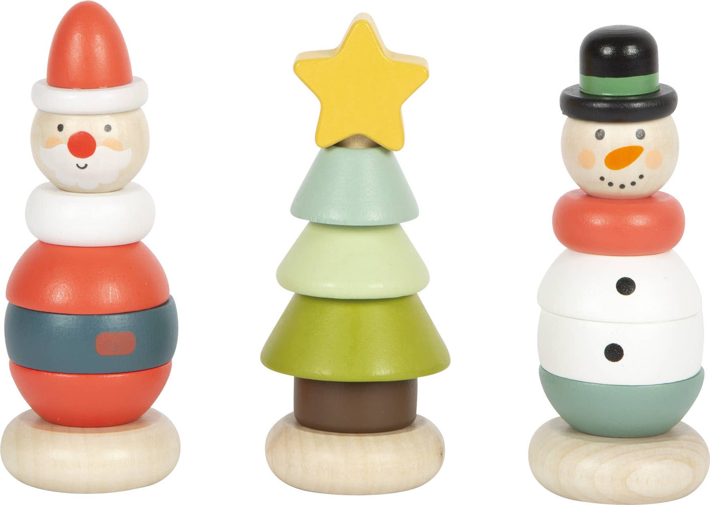 small foot Visa stapelfigurer jul och vinter | Träleksak