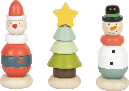 small foot Visa stapelfigurer jul och vinter | Träleksak