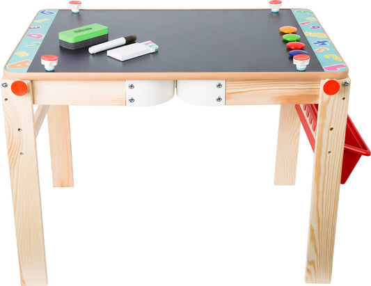 small foot small foot Blackboard Table 2 In 1 | Svarta tavlor och skolmaterial | Trä