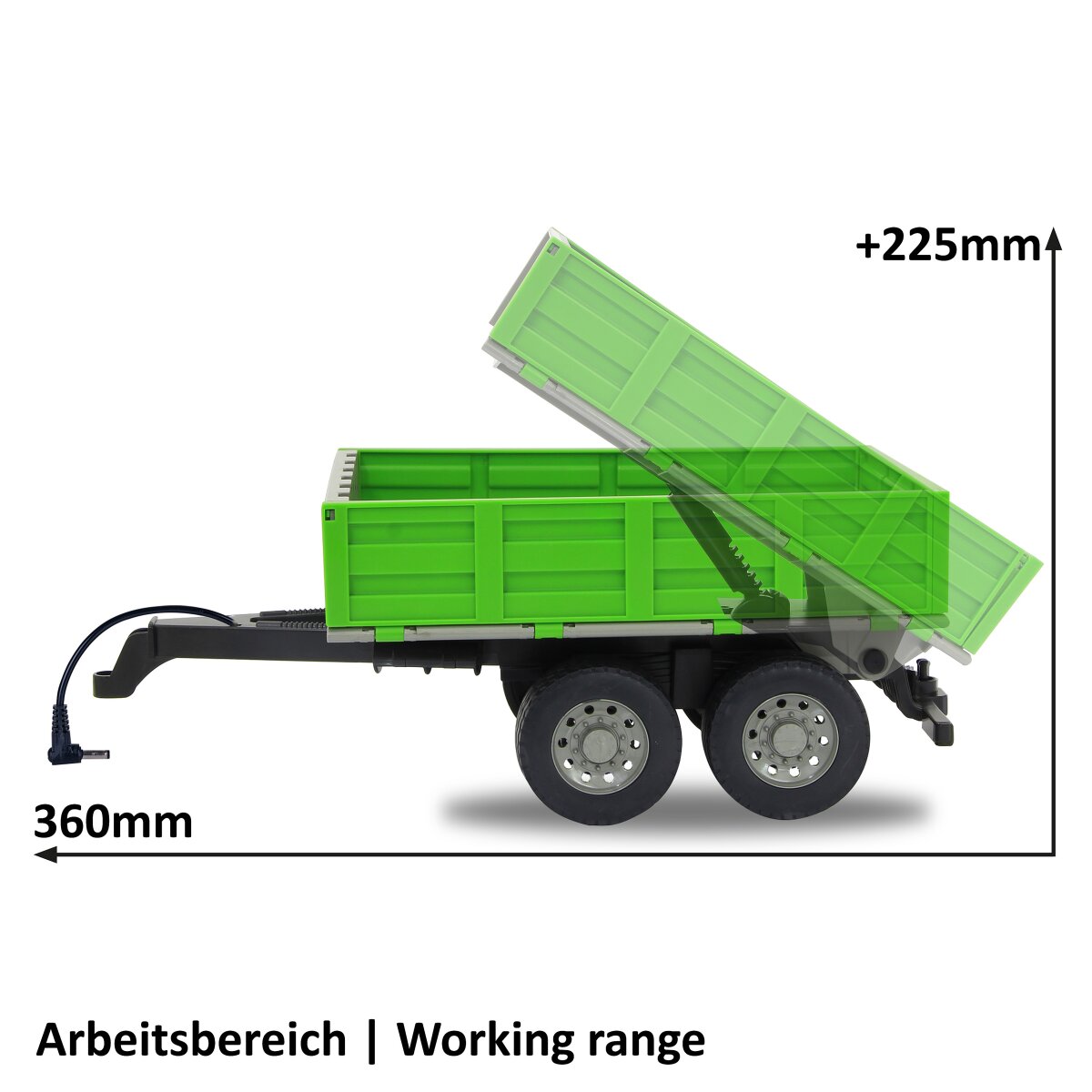 JAMARA Tippvagn för RC-Traktor 1:16
