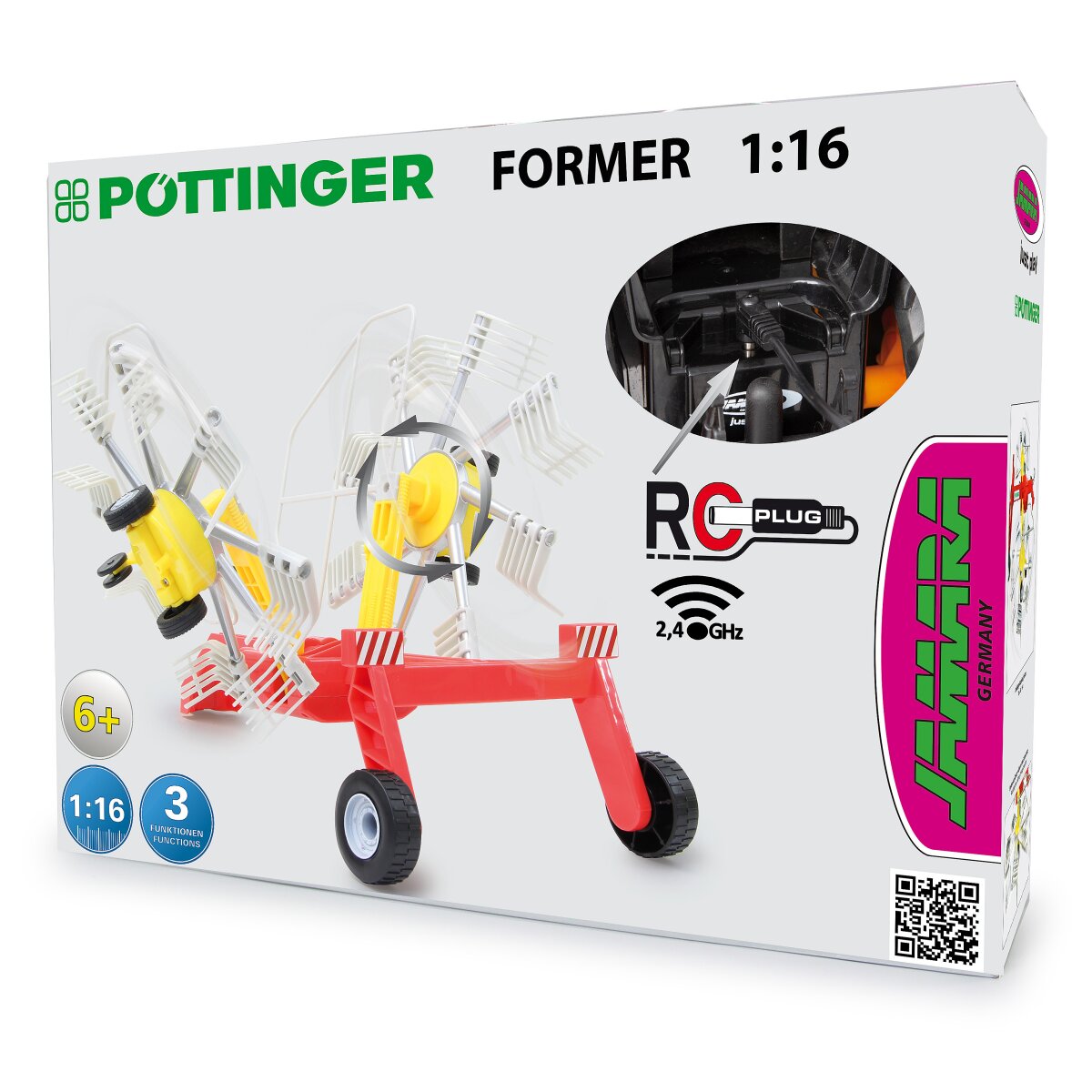 JAMARA Rake Pöttinger for RC tractor 1:16