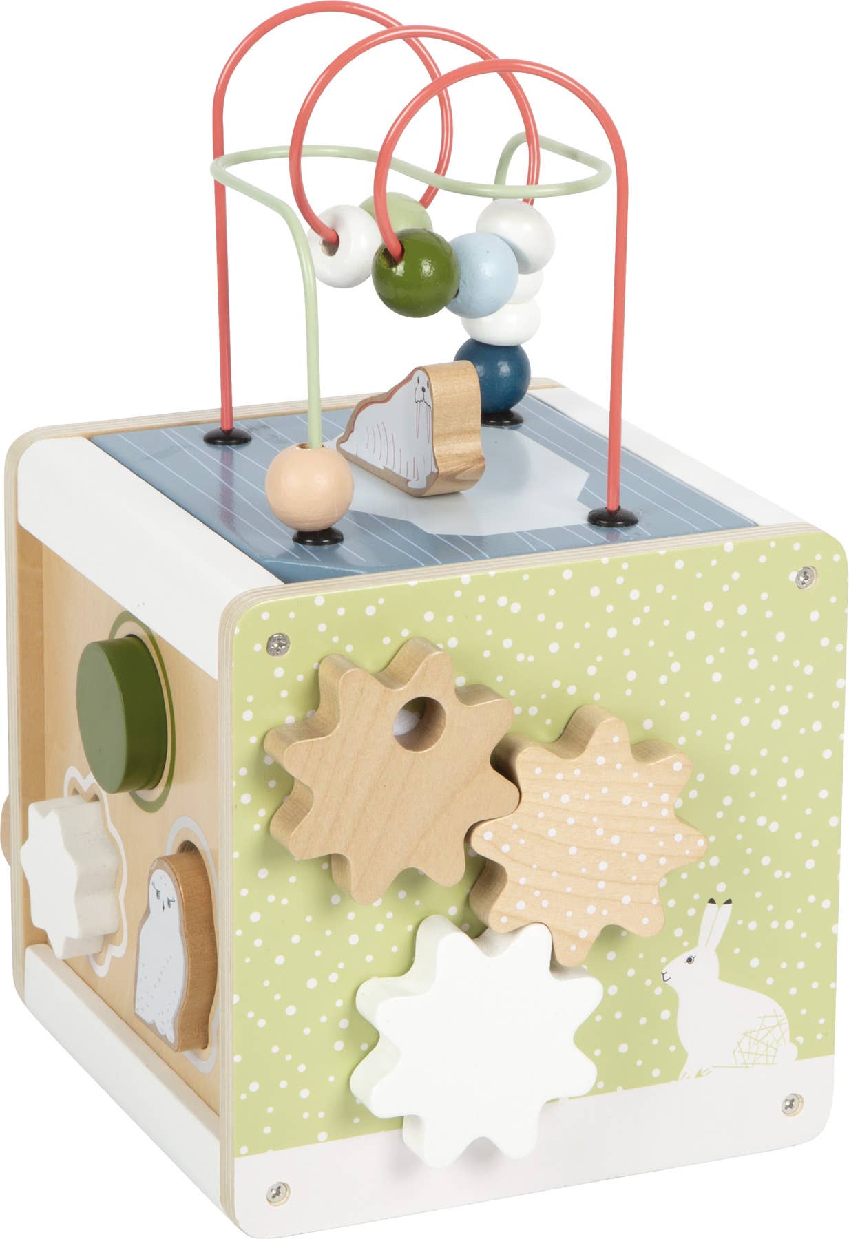 small foot Arctic Motor Skills Cube | Babyleksaker | Trä