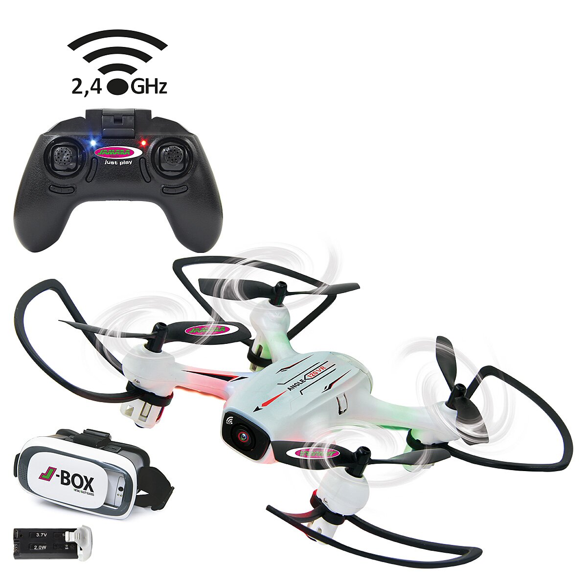 JAMARA Angle 120 VR Drone Wide Angle Altitude HD FPV Wifi
