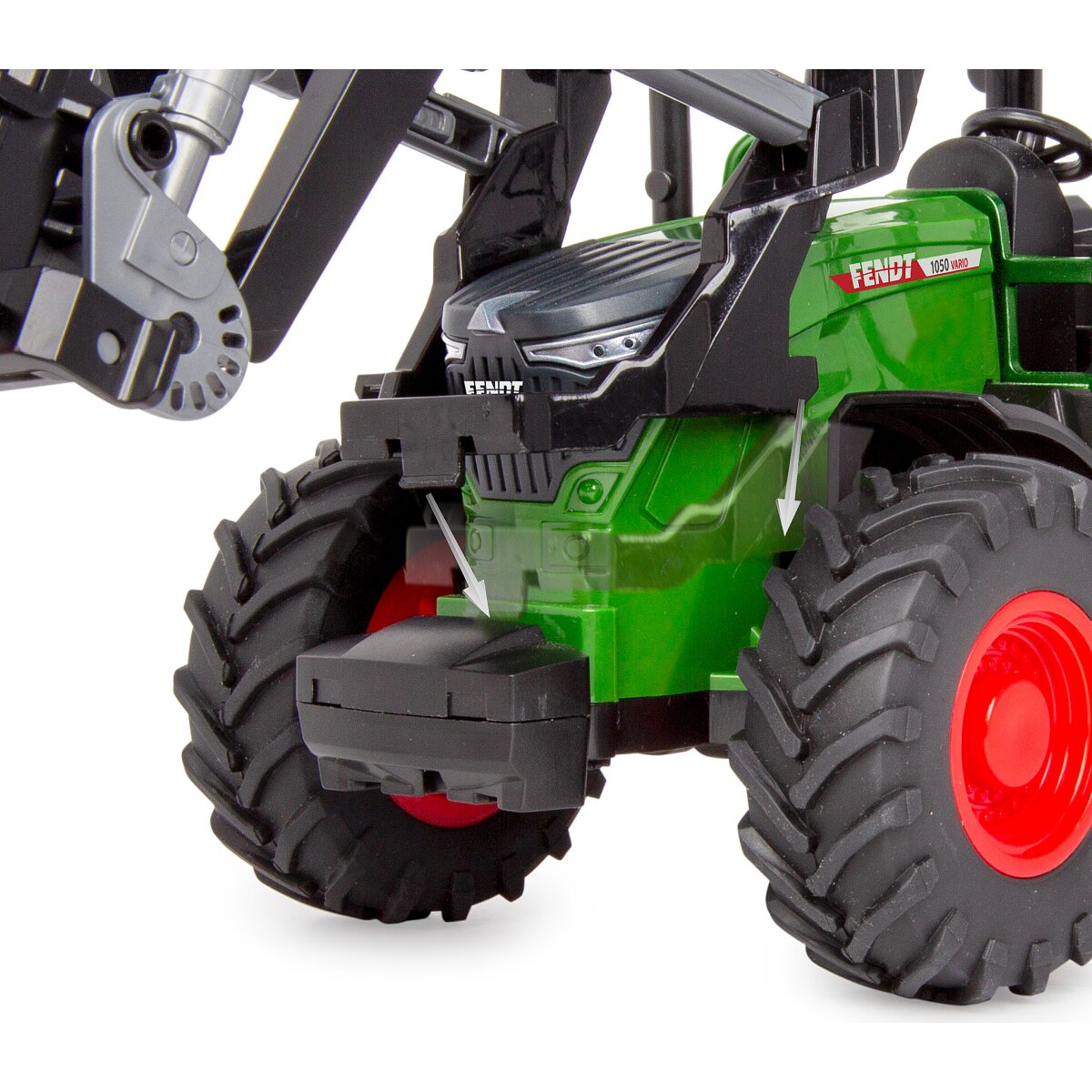 JAMARA Front loader with fork 1:24S incl. 4 Hay bales