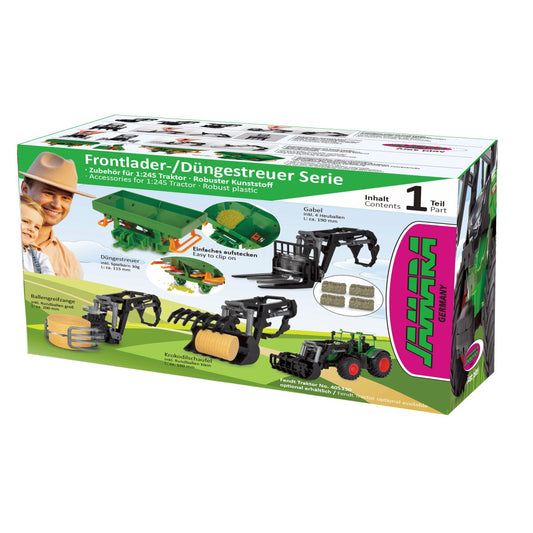 JAMARA Front loader with bale gripper 1:24S incl. Straw bale big