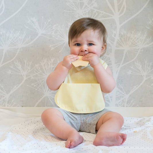 Summerville organic Ekologisk babyhaklapp Yellow Dotty