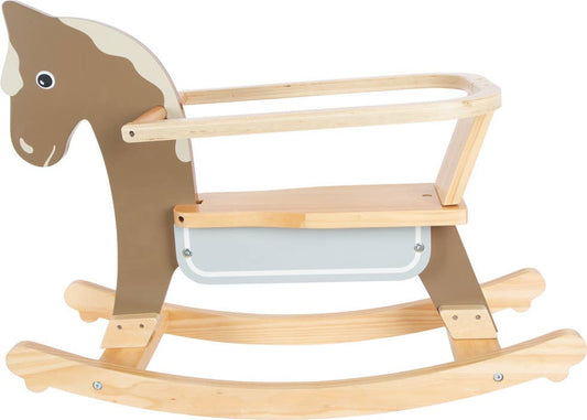 small foot small foot Gunghäst Med Sittring | Rocking Horse | Trä