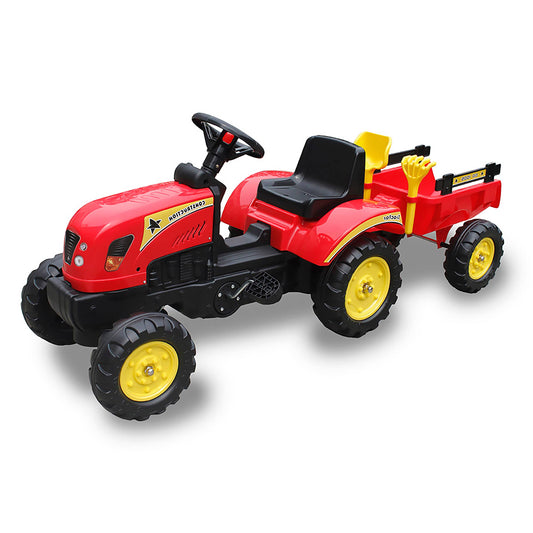 Go Kart Pedal Traktor för Barn - Röd