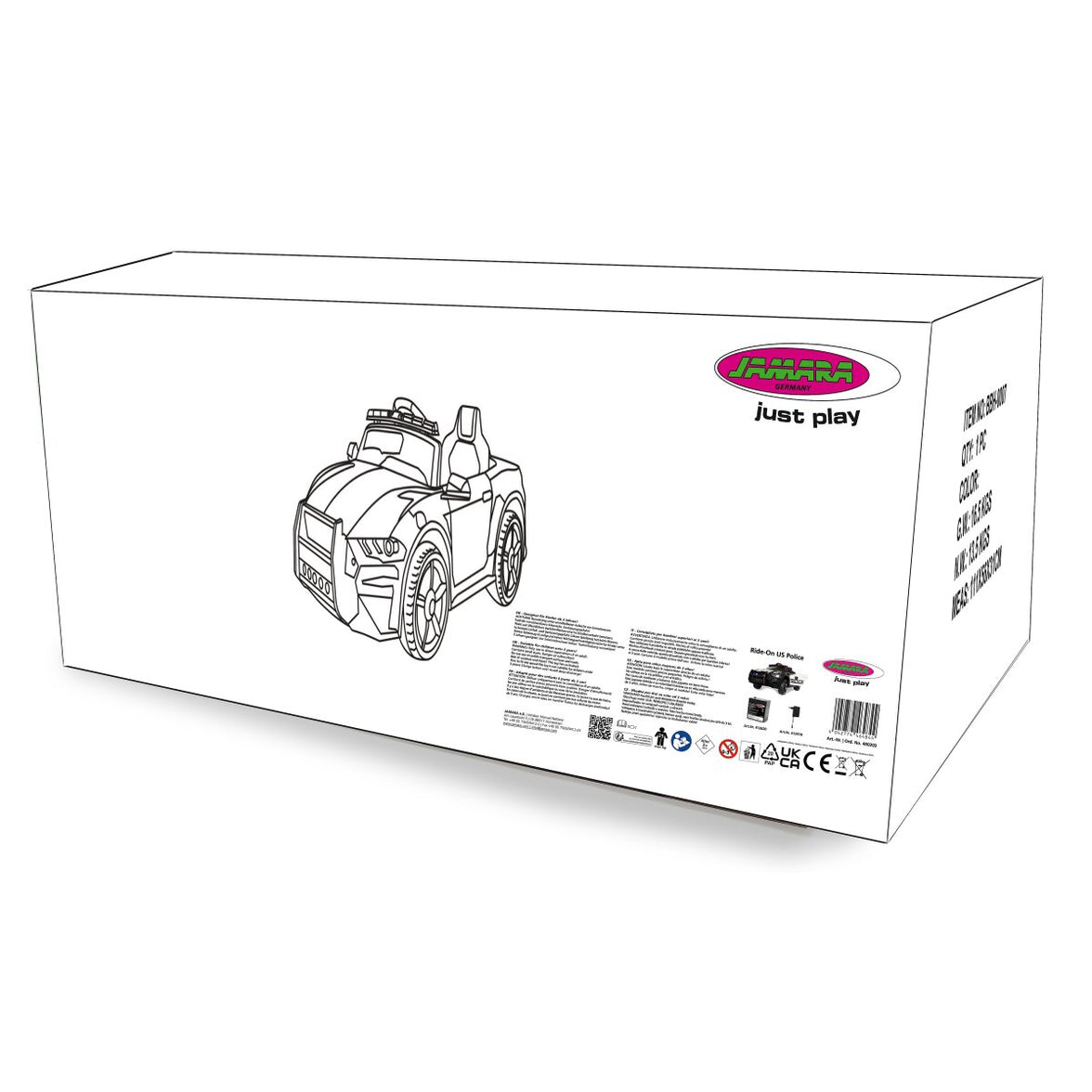 JAMARA Ride-on US Police Car