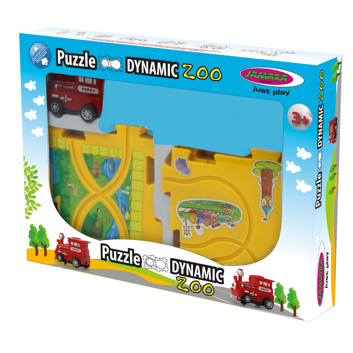 JAMARA Puzzle Train Dynamic Zoo
