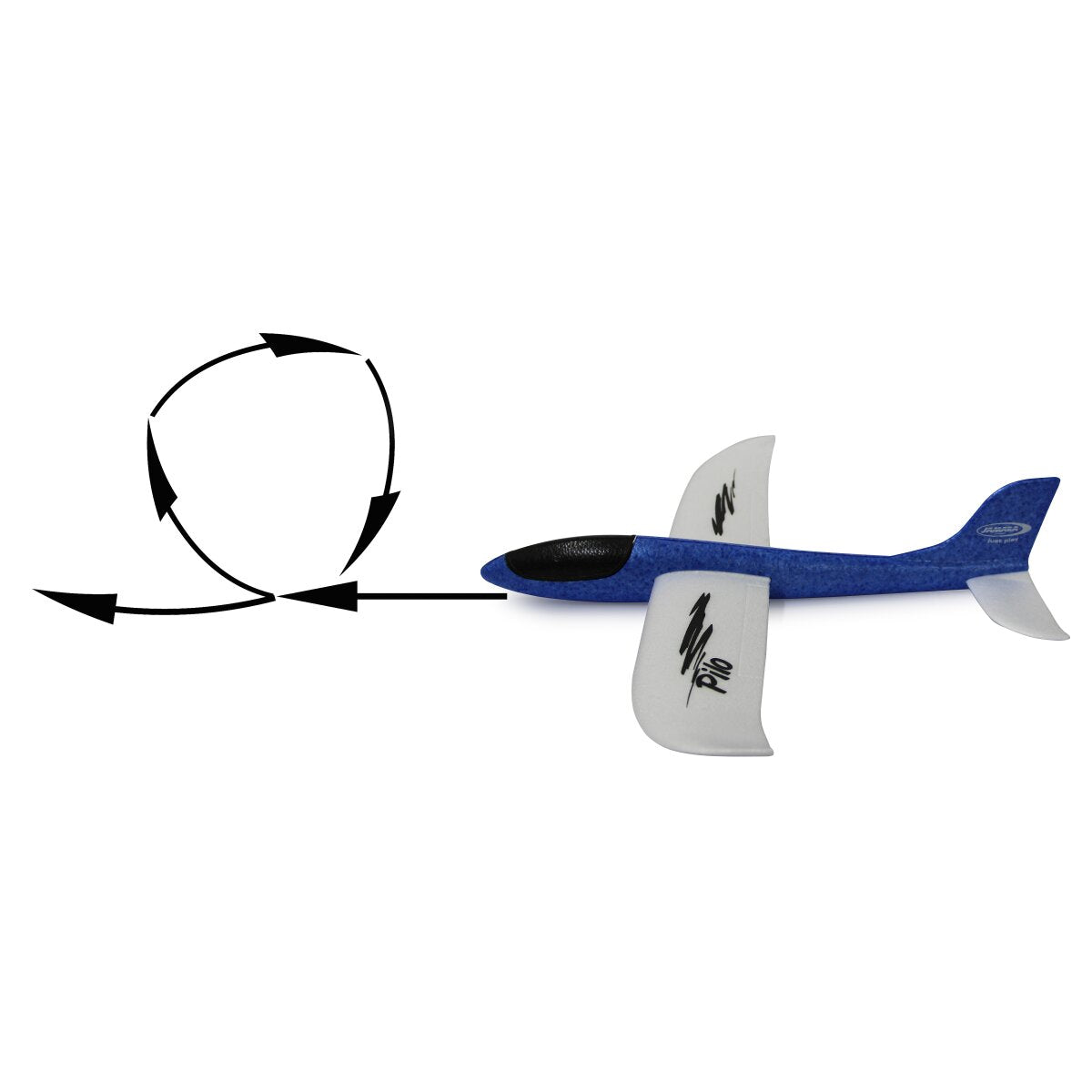 JAMARA Pilo Foam Hand Launch Glider EPP wing white fuselage blue
