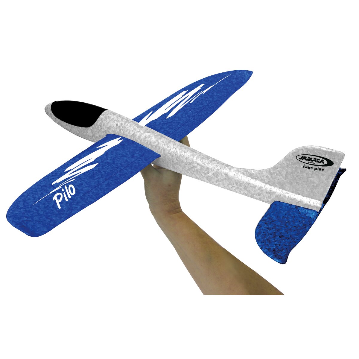 JAMARA Pilo Foam Hand Launch Glider EPP wing blue fuselage white