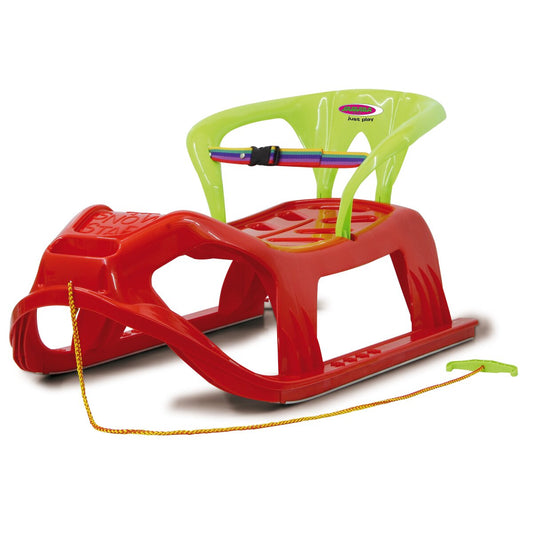 Snow Play Sled Snow-Star med ryggstöd
