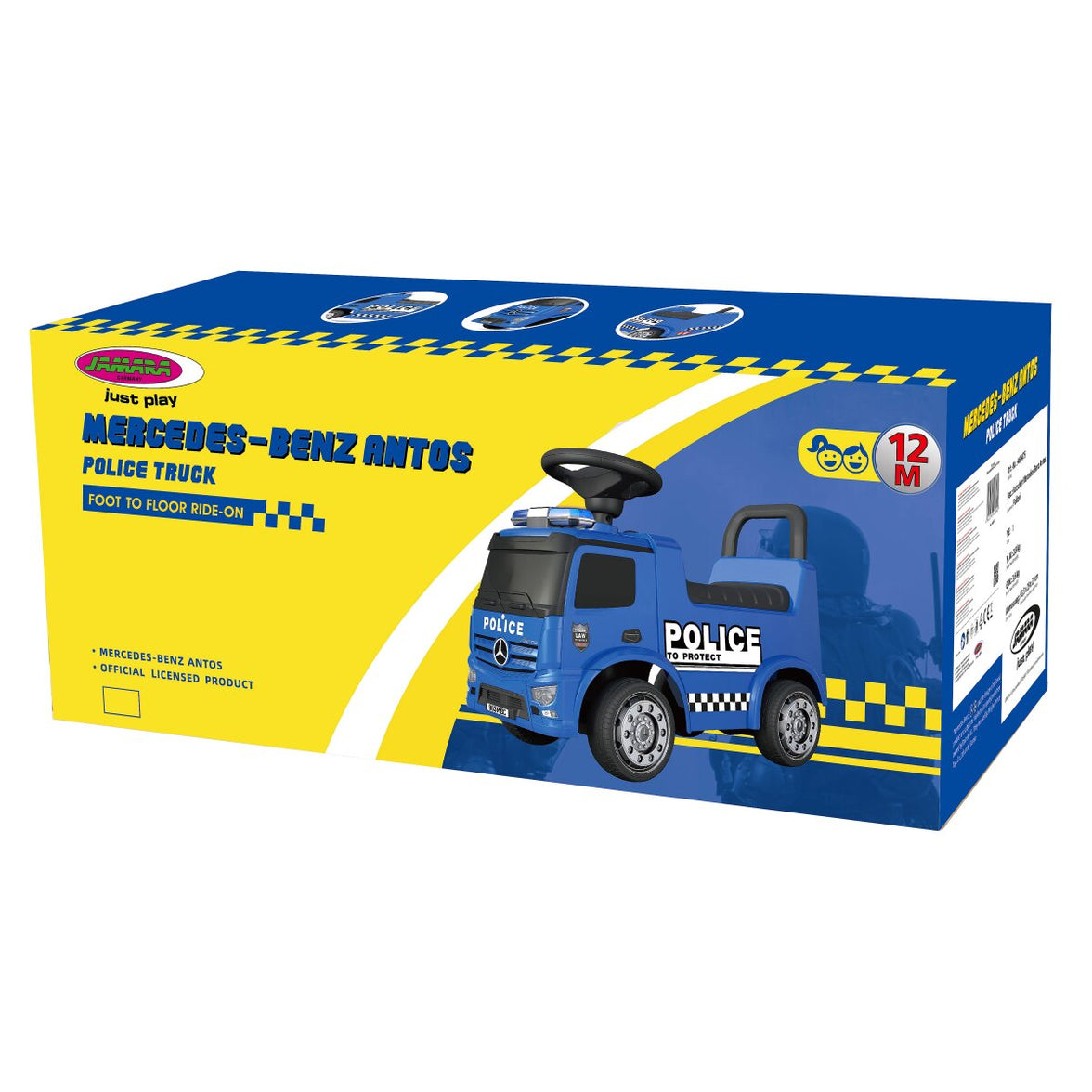 JAMARA Push Car Mercedes-Benz Antos Police