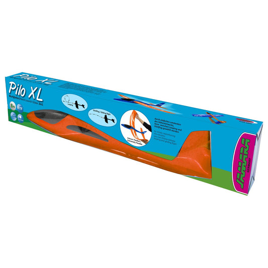 JAMARA Pilo XL Foam Hand Launch glider EPP wing blue fuselage orange
