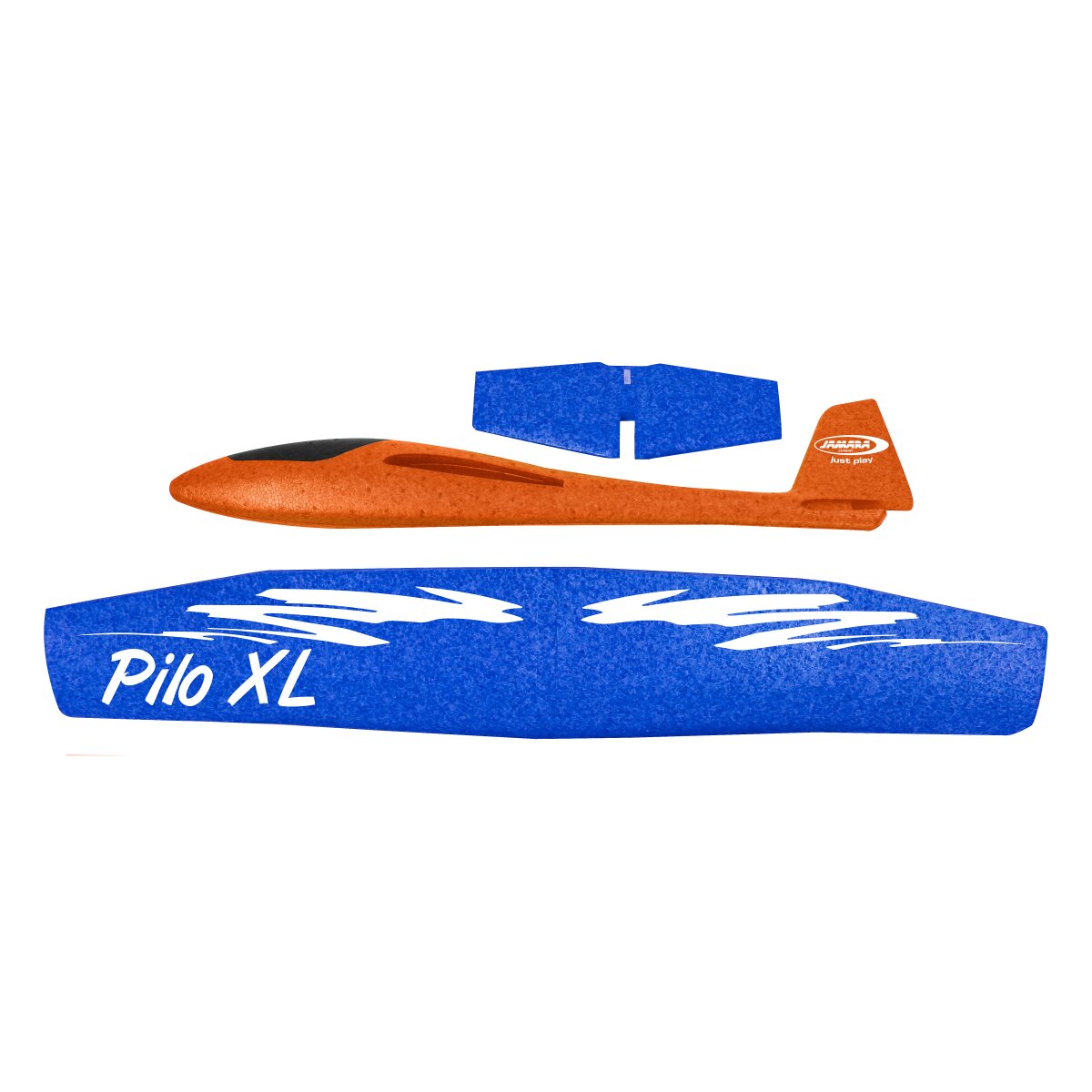 JAMARA Pilo XL Foam Hand Launch glider EPP wing blue fuselage orange