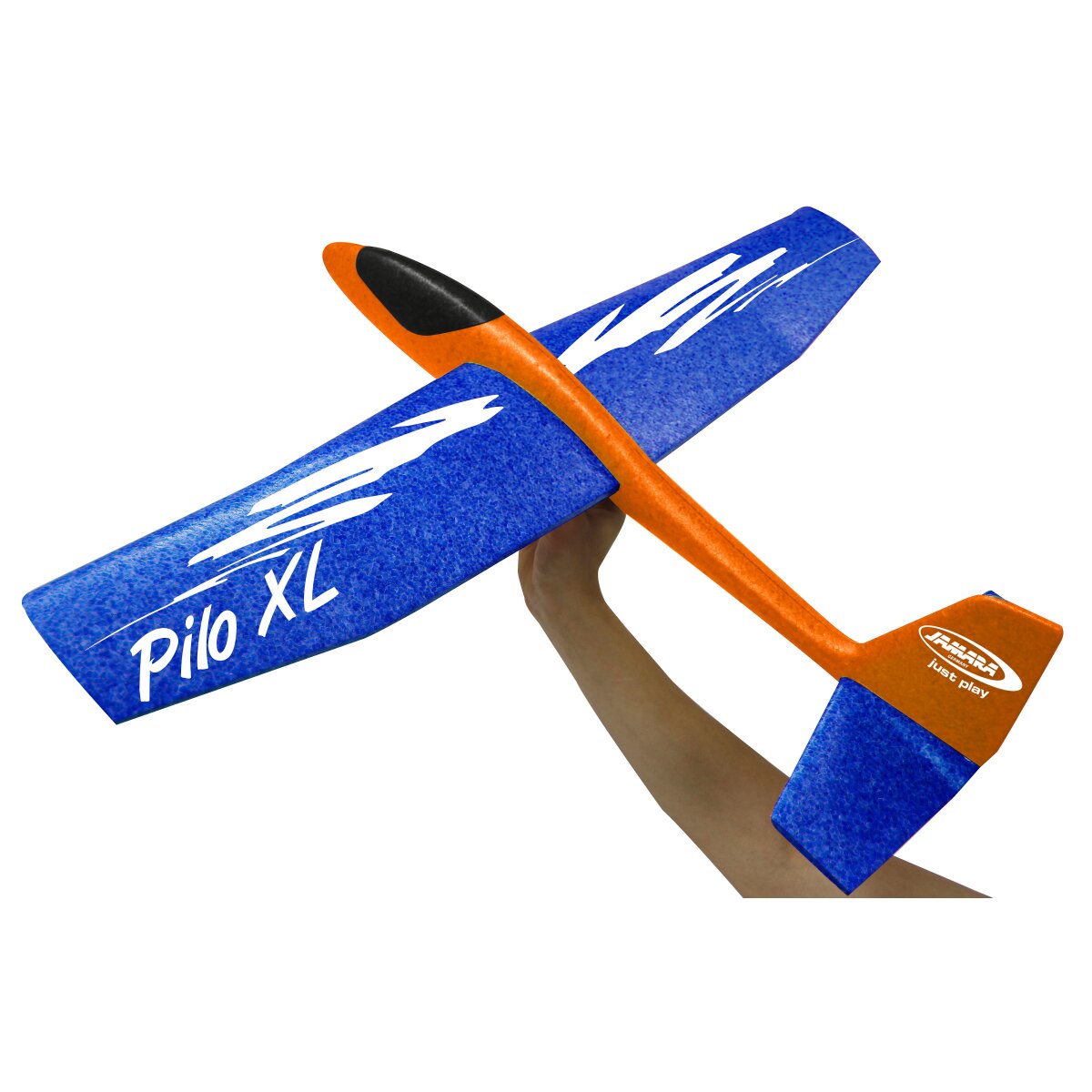 JAMARA Pilo XL Foam Hand Launch glider EPP wing blue fuselage orange