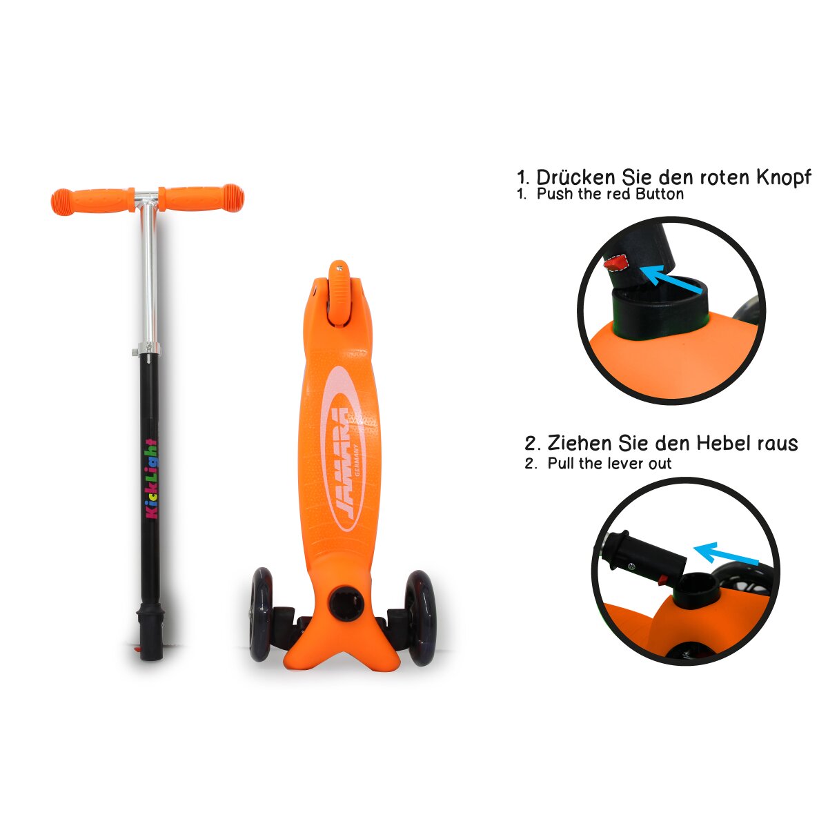 JAMARA KickLight Scooter LED-hjul
