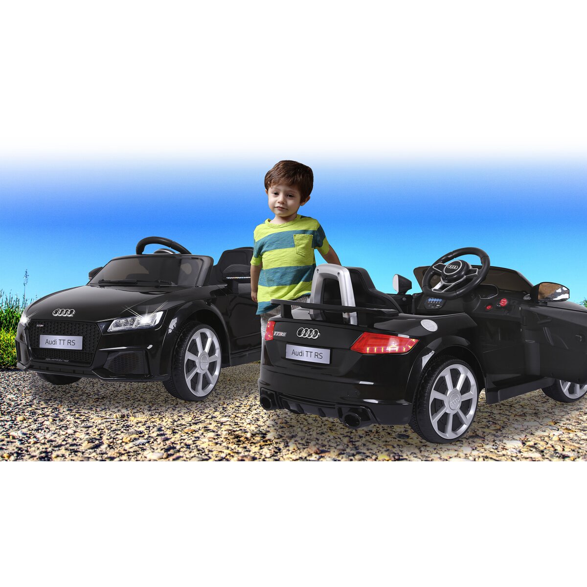 JAMARA Ride-on Audi TT RS black 12V