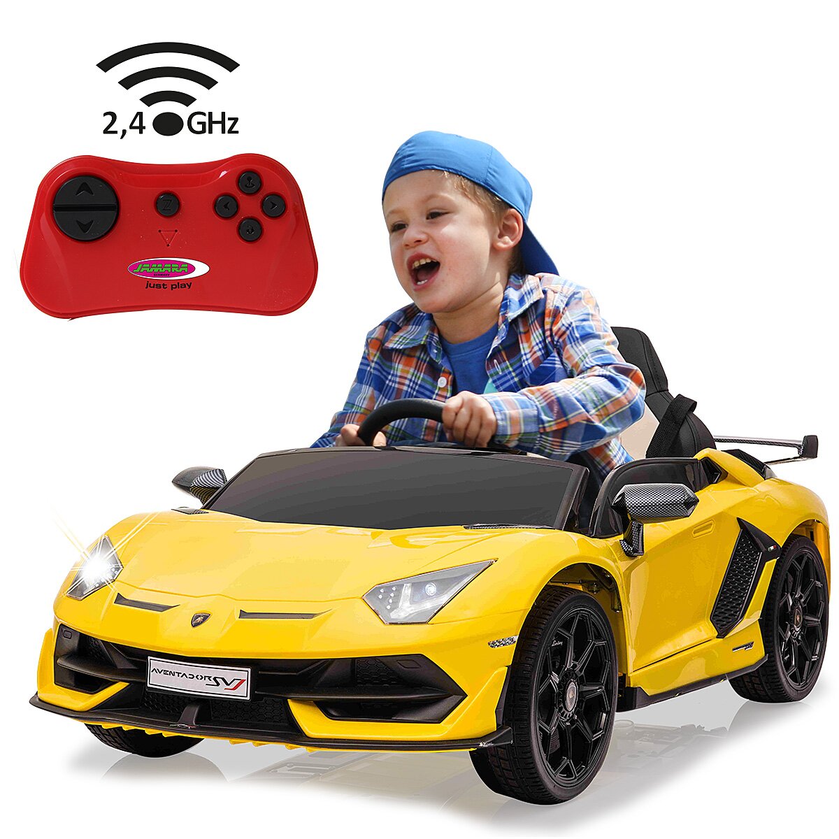 JAMARA Ride-on Lamborghini Aventador SVJ