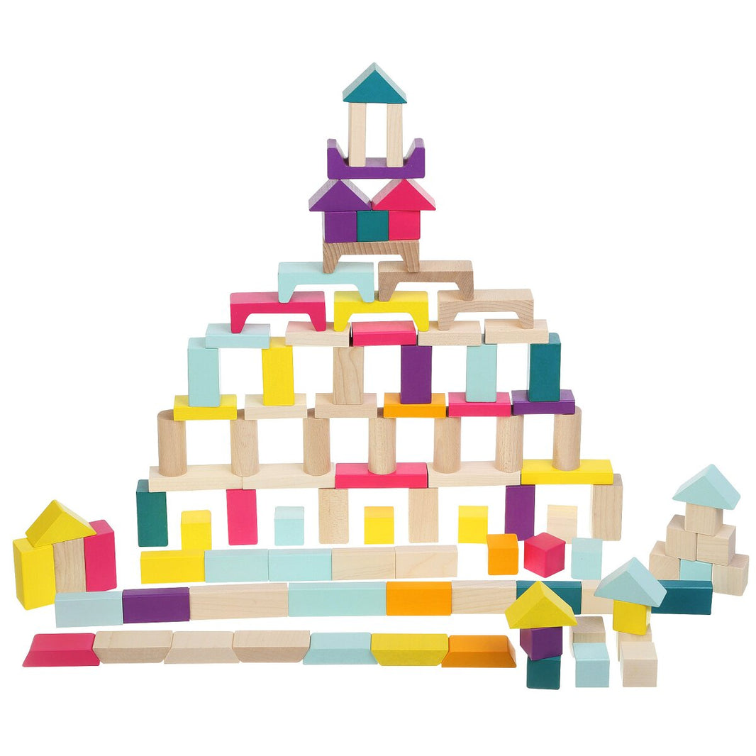 Kidiwood Wooden blocks 100 delar
