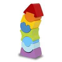 Kidiwood Stapeltorn i Trä 8 delar