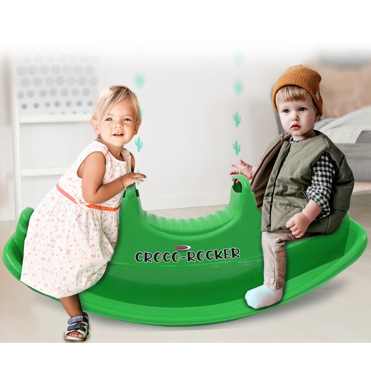 JAMARA Children Rocker Croco green