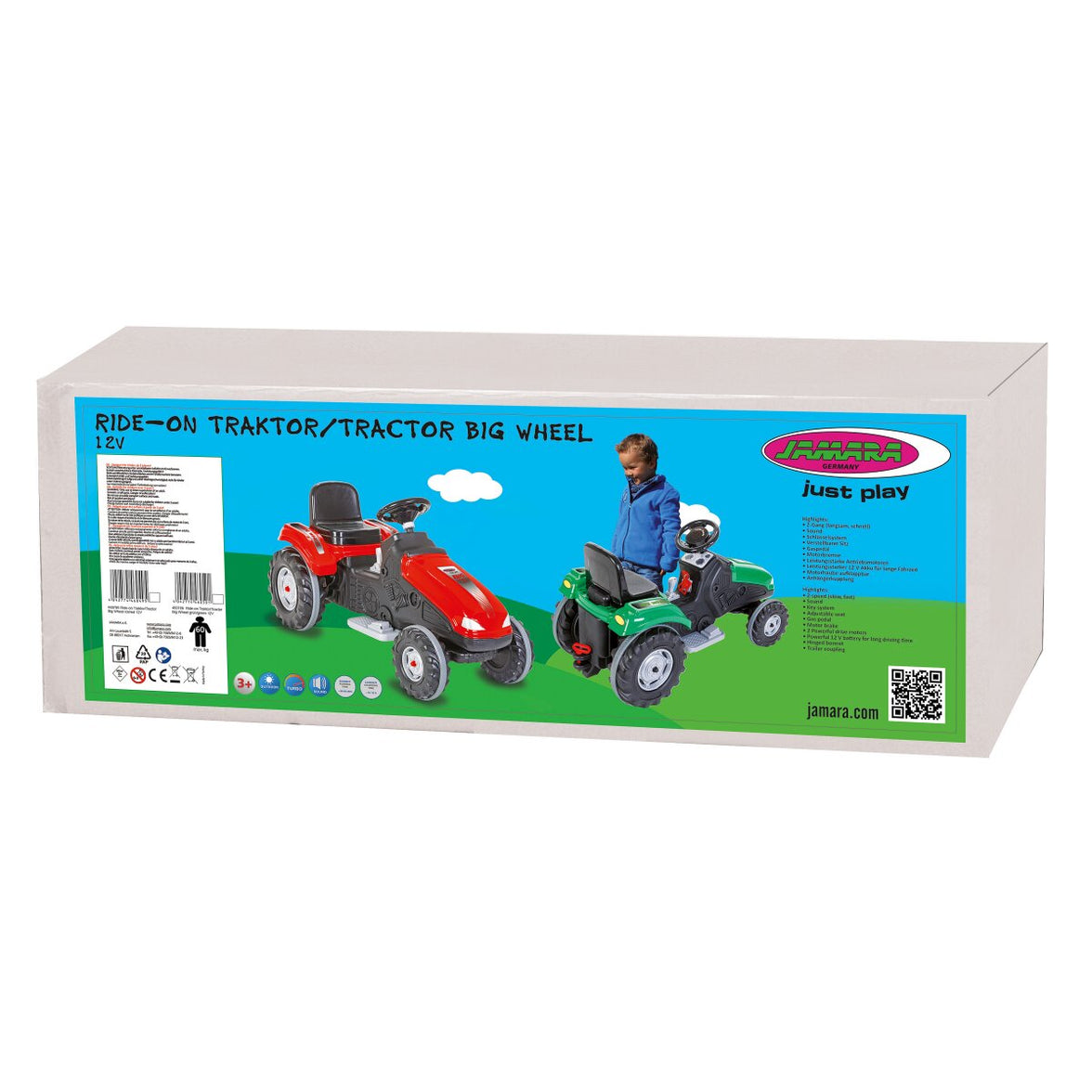 JAMARA Ride-on Traktor Big Wheel 12V