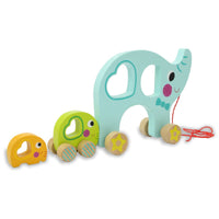 Kidiwood Elefantfamilj i trä, 3 delar