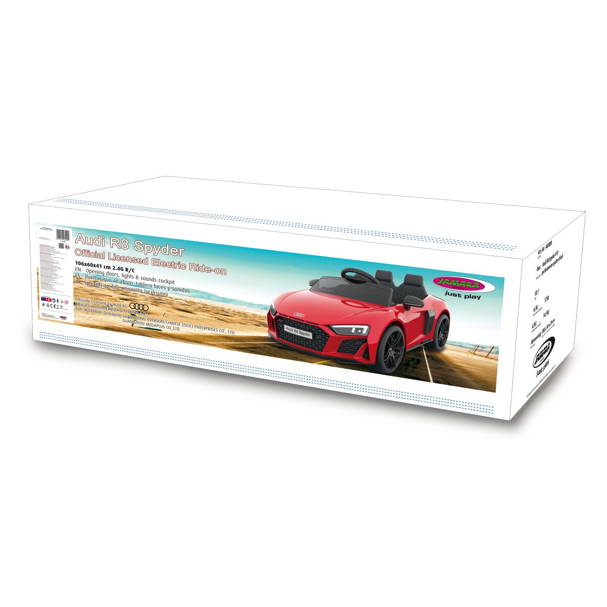 JAMARA Ride-on Audi R8 Spyder V10 performance quattro pink