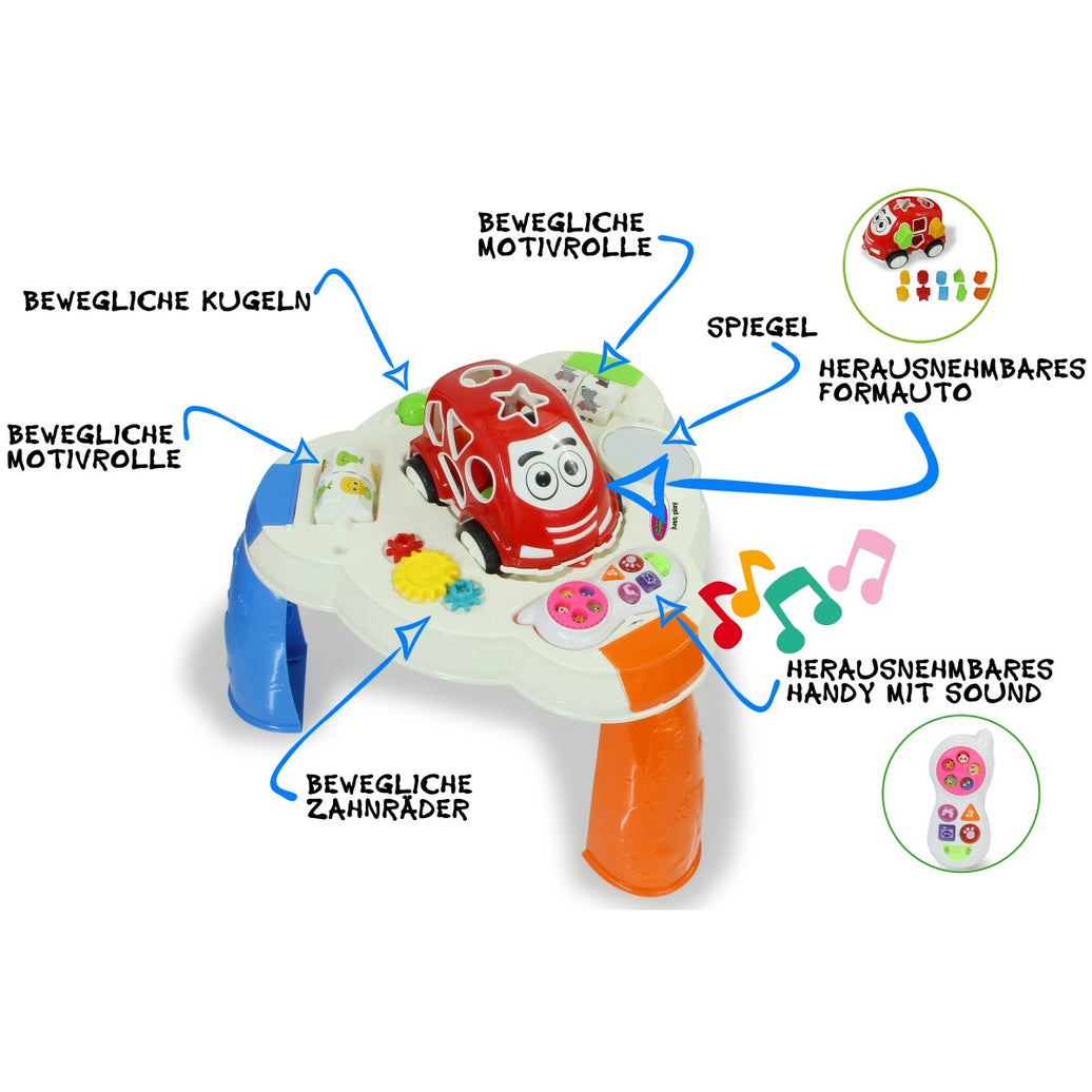 JAMARA Lekbord med formbil och mobil