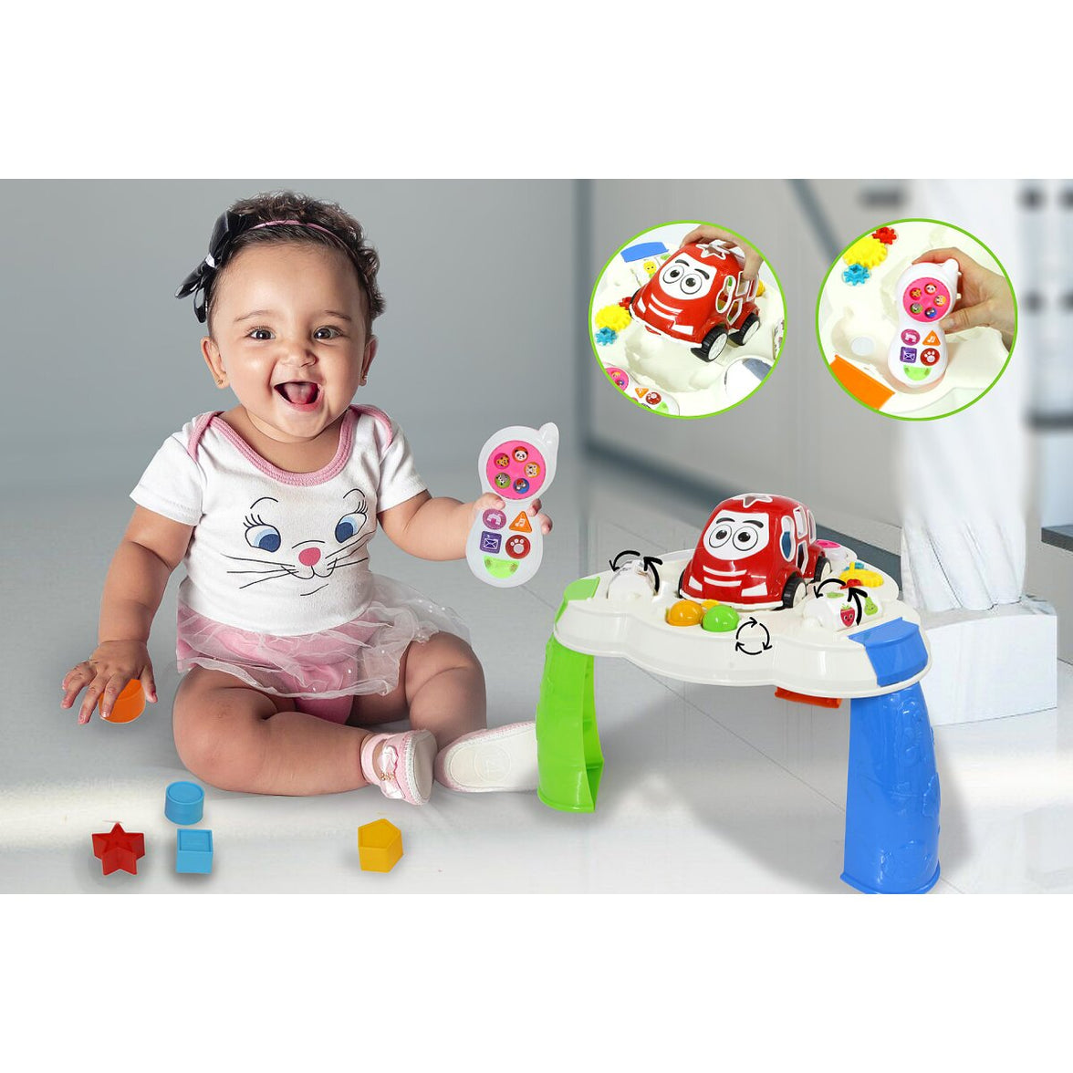 JAMARA Lekbord med formbil och mobil