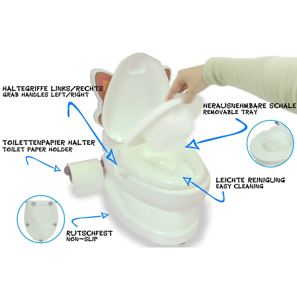 JAMARA My Little Toilet med ljud och hållare