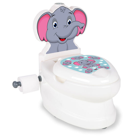 JAMARA My small Toilet Elephant with flush sound and Toiletn paper holder