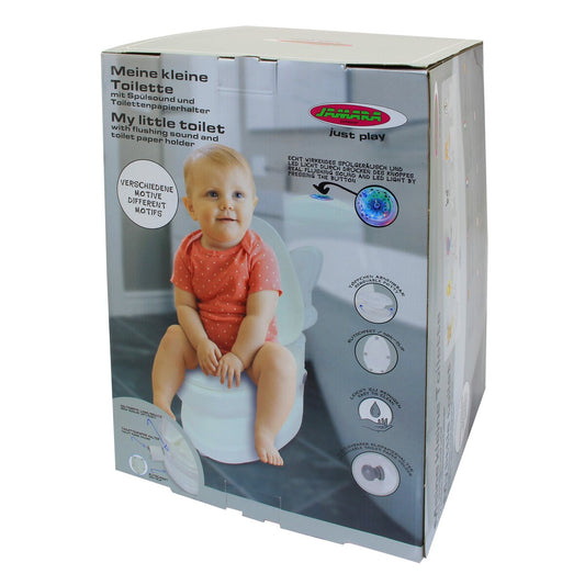 JAMARA My little toilet panda with flushing sound and toilet paper holder